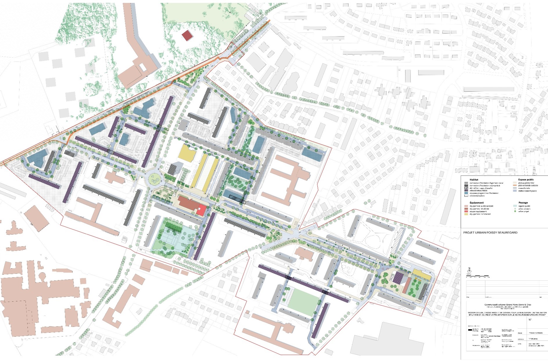 PLUi GPS&O - Mise en compatibilité avec le projet du quartier Beauregard à Poissy